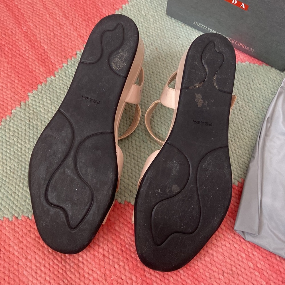 Prada Nude Sandals - Picture 5 of 6